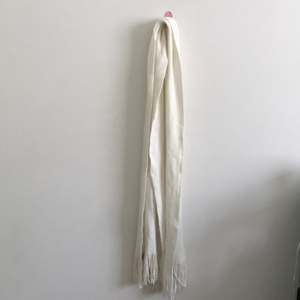 BCBGmaxazaria cashmere cream scarf